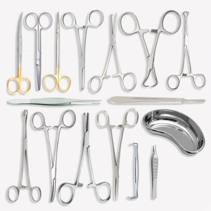 61-Piece Stainless Steel Autoclavable Surgical Grade Satin Finish ISO 13485 Certified Appendectomy Surgical Instrument Set