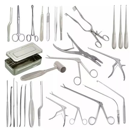 47-Piece Laminectomy Spine Surgery Instruments Set Orthopedic Neurosurgery Stainless Steel Tools Manual Comprising Instrument