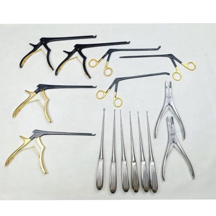 Codman Kerrison 15-Piece Electric Orthopedic Instrument Set Rongeurs Bone Curettes for Spine & Neurosurgery