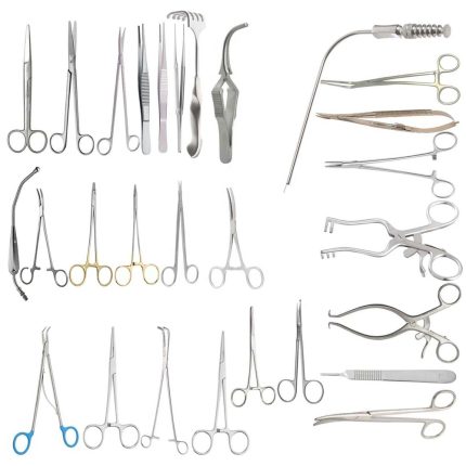 26-Pcs Stainless Steel Surgical Grade Open Heart Aortobifemoral Bypass Surgical Set Autoclavable Manual Instruments