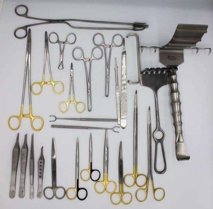 Abdominoplasty Tummy Tuck Surgery Set Of 30 PCs, Plastic Surgery Instruments