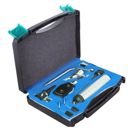 Stainless Steel Otoscope Ophthalmoscope Nasal Speculum Kit ENT Diagnostic Instruments Class I Electricity Including Laryngeal